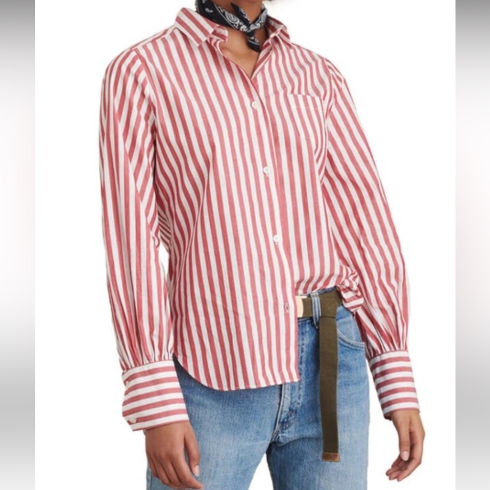 Alex Mill Bobby stripped cotton poplin striped